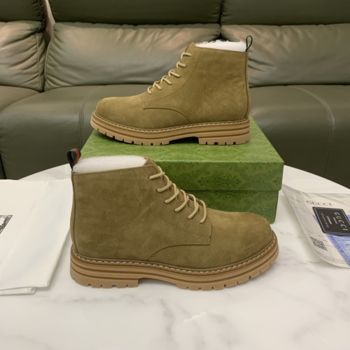 Replica Gucci Boots For Men #1256559 $96.00 USD for Wholesale