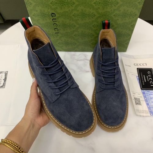 Replica Gucci Boots For Men #1256560 $96.00 USD for Wholesale