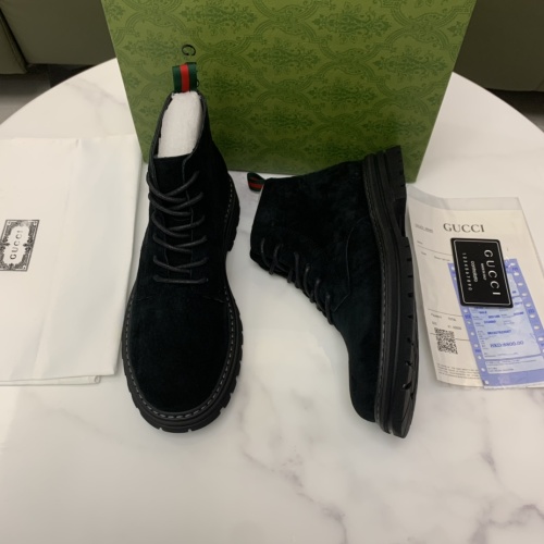 Replica Gucci Boots For Men #1256561 $96.00 USD for Wholesale