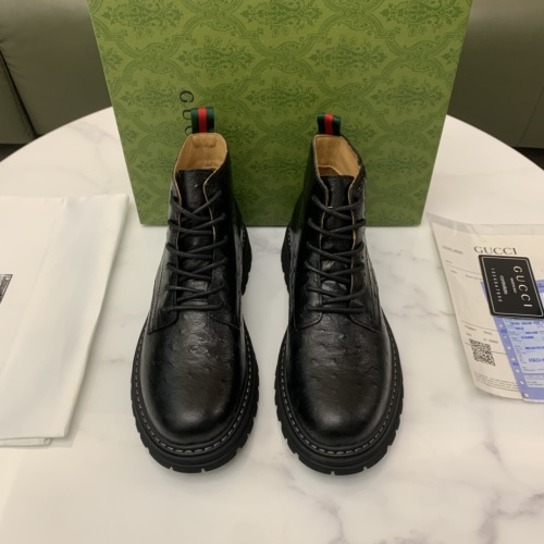 Replica Gucci Boots For Men #1256562 $96.00 USD for Wholesale