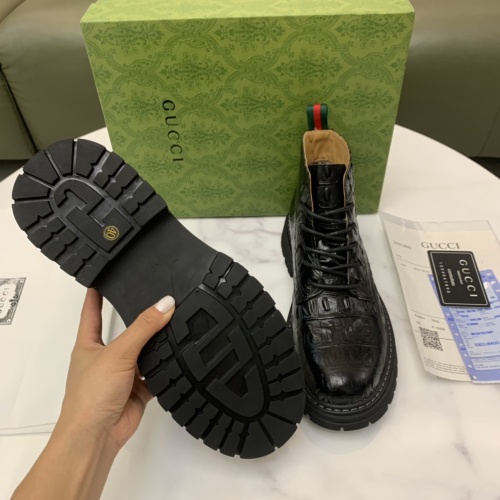 Replica Gucci Boots For Men #1256563 $96.00 USD for Wholesale