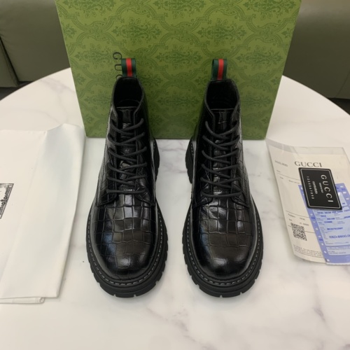 Replica Gucci Boots For Men #1256564 $96.00 USD for Wholesale