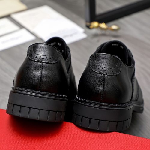 Replica Salvatore Ferragamo Leather Shoes For Men #1256678 $82.00 USD for Wholesale