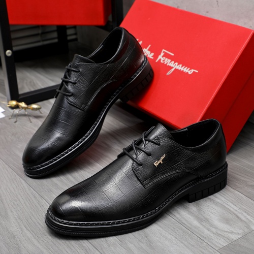 Wholesale Salvatore Ferragamo Leather Shoes For Men #1256681 $82.00 USD, Wholesale Quality Replica Salvatore Ferragamo Leather Shoes