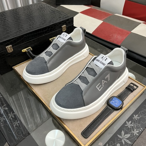 Wholesale Armani Casual Shoes For Men #1256713 $85.00 USD, Wholesale Quality Replica Armani Casual Shoes