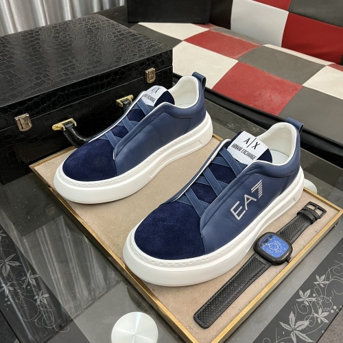 Wholesale Armani Casual Shoes For Men #1256716 $85.00 USD, Wholesale Quality Replica Armani Casual Shoes