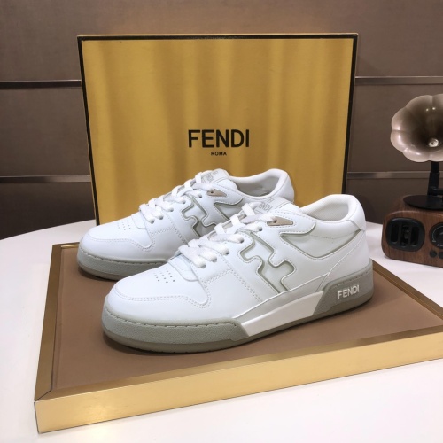 Wholesale Fendi Casual Shoes For Men #1256744 $105.00 USD, Wholesale Quality Replica Fendi Casual Shoes