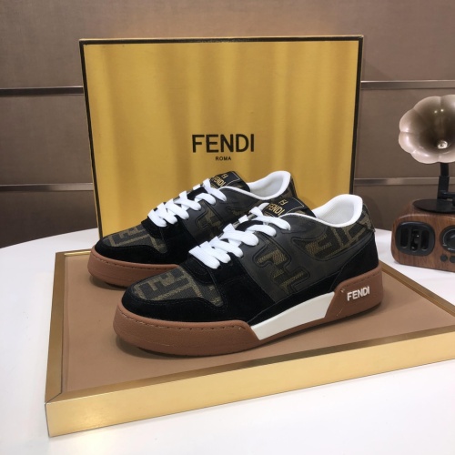 Wholesale Fendi Casual Shoes For Men #1256762 $105.00 USD, Wholesale Quality Replica Fendi Casual Shoes