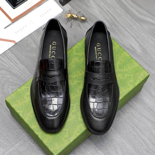 Replica Gucci Oxfords Shoes For Men #1256812 $82.00 USD for Wholesale