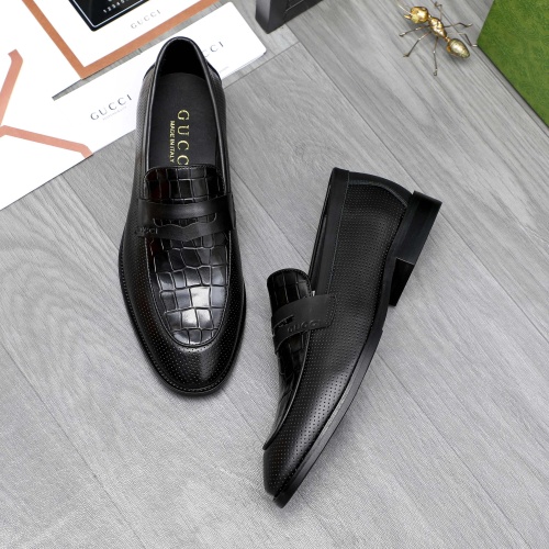 Replica Gucci Oxfords Shoes For Men #1256812 $82.00 USD for Wholesale