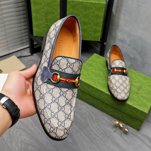 Replica Gucci Oxfords Shoes For Men #1256814 $88.00 USD for Wholesale