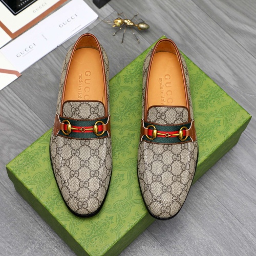 Replica Gucci Oxfords Shoes For Men #1256815 $88.00 USD for Wholesale