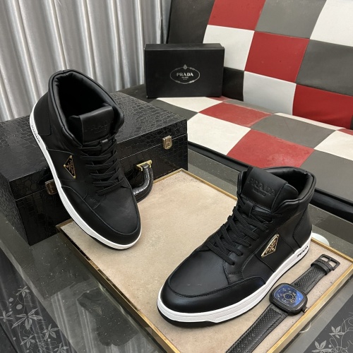 Replica Prada High Top Shoes For Men #1256862 $82.00 USD for Wholesale