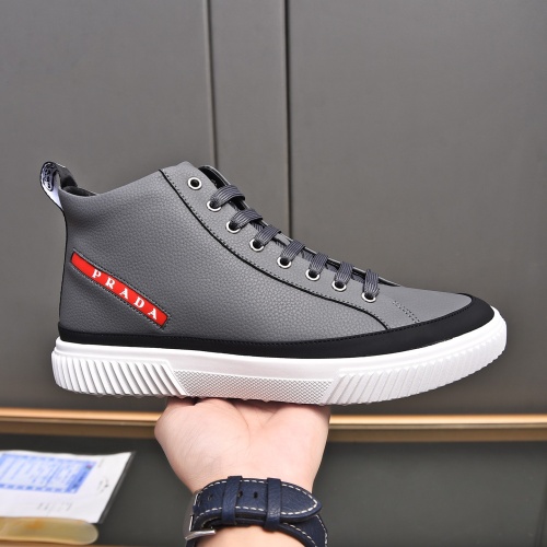 Replica Prada High Top Shoes For Men #1256872 $82.00 USD for Wholesale