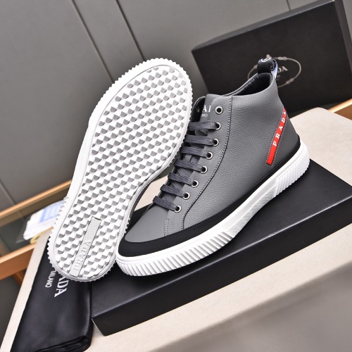 Replica Prada High Top Shoes For Men #1256872 $82.00 USD for Wholesale