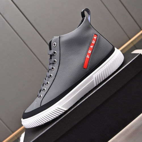 Replica Prada High Top Shoes For Men #1256872 $82.00 USD for Wholesale