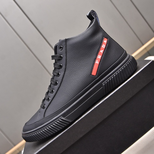 Replica Prada High Top Shoes For Men #1256873 $82.00 USD for Wholesale