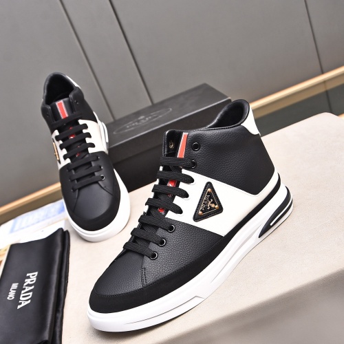 Replica Prada High Top Shoes For Men #1256877 $82.00 USD for Wholesale