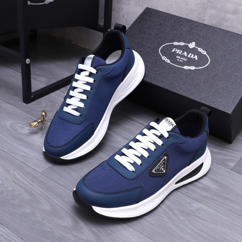 Wholesale Prada Casual Shoes For Men #1256901 $80.00 USD, Wholesale Quality Replica Prada Casual Shoes