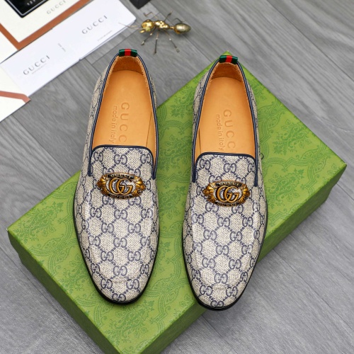 Replica Gucci Oxfords Shoes For Men #1256920 $88.00 USD for Wholesale