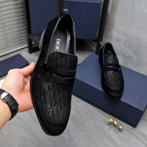 Replica Christian Dior Leather Shoes For Men #1256924 $92.00 USD for Wholesale