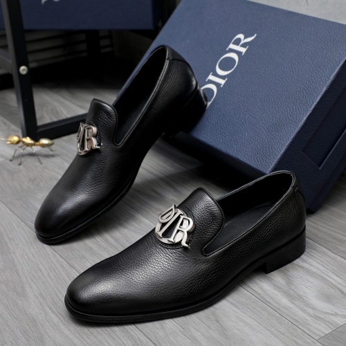 Wholesale Christian Dior Leather Shoes For Men #1256926 $92.00 USD, Wholesale Quality Replica Christian Dior Leather Shoes