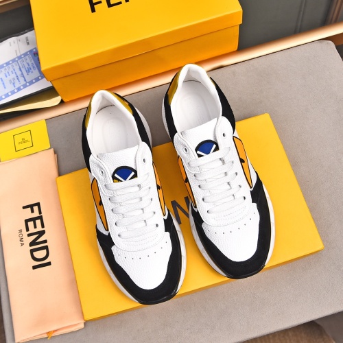 Replica Fendi Casual Shoes For Men #1256933 $80.00 USD for Wholesale