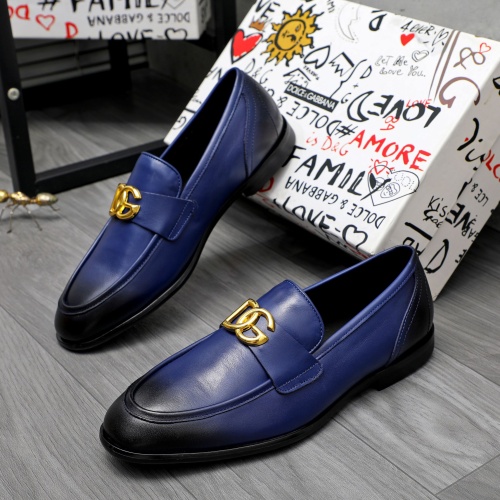 Wholesale Dolce &amp; Gabbana D&amp;G Leather Shoes For Men #1256936 $125.00 USD, Wholesale Quality Replica Dolce &amp; Gabbana D&amp;G Leather Shoes