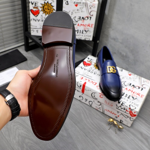 Replica Dolce & Gabbana D&G Leather Shoes For Men #1256936 $125.00 USD for Wholesale