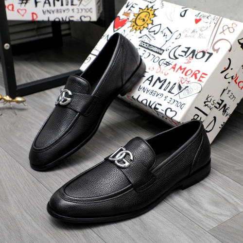 Wholesale Dolce &amp; Gabbana D&amp;G Leather Shoes For Men #1256937 $125.00 USD, Wholesale Quality Replica Dolce &amp; Gabbana D&amp;G Leather Shoes