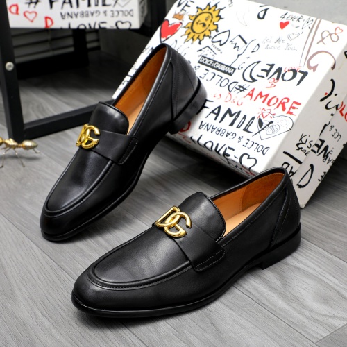 Wholesale Dolce &amp; Gabbana D&amp;G Leather Shoes For Men #1256938 $125.00 USD, Wholesale Quality Replica Dolce &amp; Gabbana D&amp;G Leather Shoes