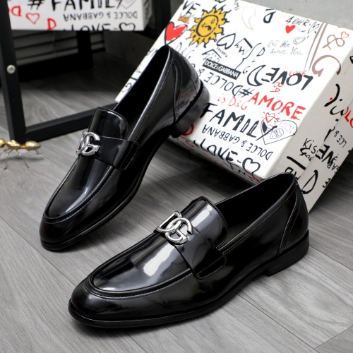 Wholesale Dolce &amp; Gabbana D&amp;G Leather Shoes For Men #1256939 $125.00 USD, Wholesale Quality Replica Dolce &amp; Gabbana D&amp;G Leather Shoes