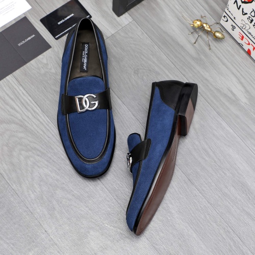 Replica Dolce & Gabbana D&G Leather Shoes For Men #1256941 $125.00 USD for Wholesale