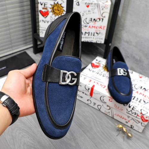 Replica Dolce & Gabbana D&G Leather Shoes For Men #1256941 $125.00 USD for Wholesale