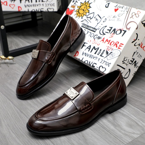 Wholesale Dolce &amp; Gabbana D&amp;G Leather Shoes For Men #1256945 $125.00 USD, Wholesale Quality Replica Dolce &amp; Gabbana D&amp;G Leather Shoes