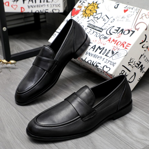 Wholesale Dolce &amp; Gabbana D&amp;G Leather Shoes For Men #1256947 $125.00 USD, Wholesale Quality Replica Dolce &amp; Gabbana D&amp;G Leather Shoes