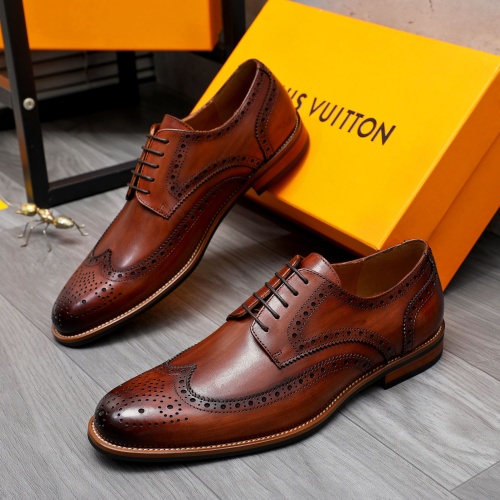 Wholesale Louis Vuitton LV Oxfords Shoes For Men #1256953 $88.00 USD, Wholesale Quality Replica Louis Vuitton LV Oxfords Shoes