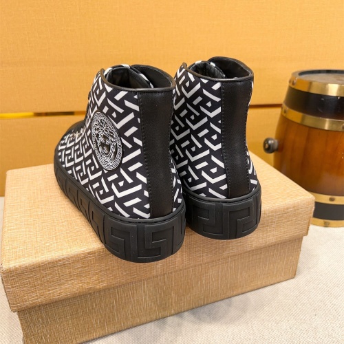 Replica Versace High Tops Shoes For Men #1256960 $76.00 USD for Wholesale