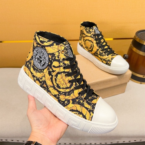 Replica Versace High Tops Shoes For Men #1256962 $76.00 USD for Wholesale