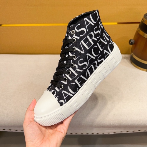 Replica Versace High Tops Shoes For Men #1256964 $76.00 USD for Wholesale