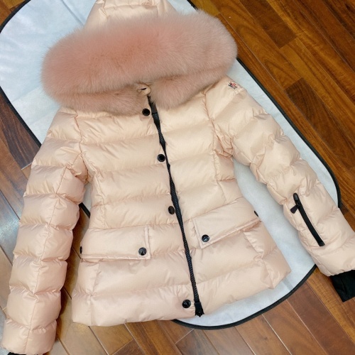 Wholesale Moncler Down Feather Coat Long Sleeved For Women #1256994 $247.93 USD, Wholesale Quality Replica Moncler Down Feather Coat