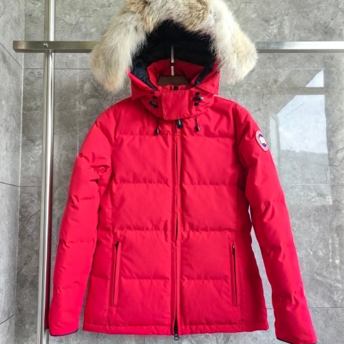 Wholesale Canada Goose Down Feather Coat Long Sleeved For Women #1256998 $170.00 USD, Wholesale Quality Replica Canada Goose Down Feather Coat