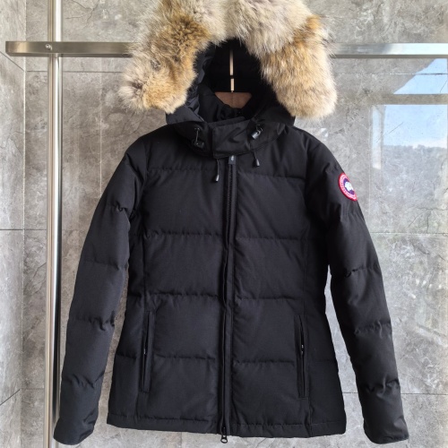 Wholesale Canada Goose Down Feather Coat Long Sleeved For Women #1257001 $170.00 USD, Wholesale Quality Replica Canada Goose Down Feather Coat