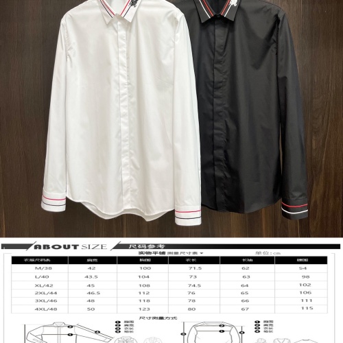 Replica Burberry Shirts Long Sleeved For Men #1257006 $92.00 USD for Wholesale