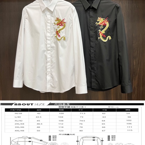 Replica Dolce & Gabbana D&G Shirts Long Sleeved For Men #1257011 $92.00 USD for Wholesale