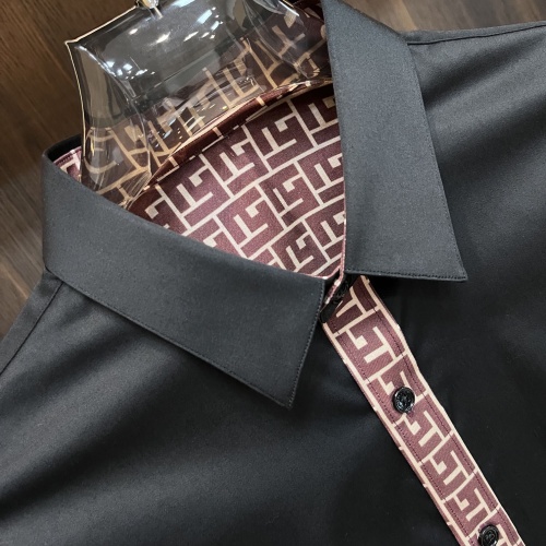 Replica Fendi Shirts Long Sleeved For Men #1257017 $92.00 USD for Wholesale