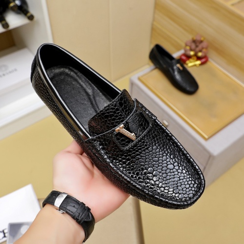 Replica Versace Leather Shoes For Men #1257069 $68.00 USD for Wholesale