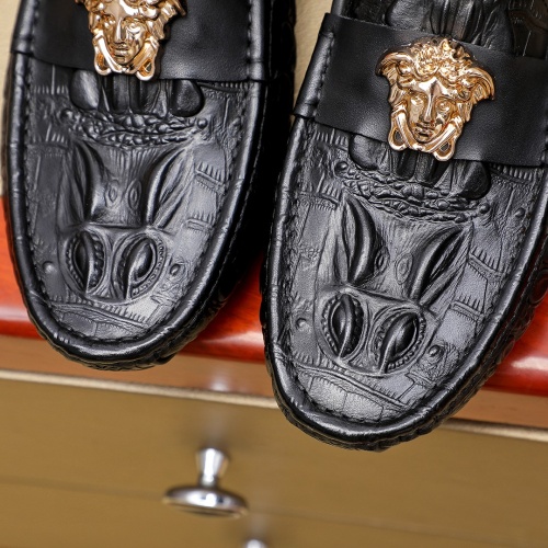 Replica Versace Leather Shoes For Men #1257070 $68.00 USD for Wholesale