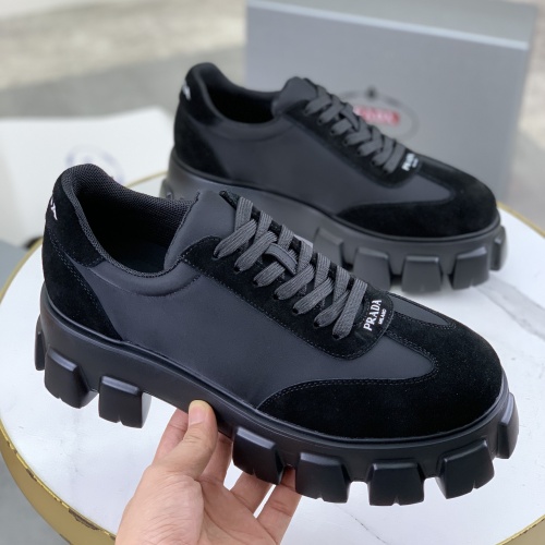 Wholesale Prada Casual Shoes For Men #1257079 $98.00 USD, Wholesale Quality Replica Prada Casual Shoes