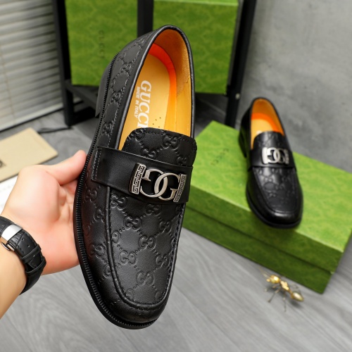 Replica Gucci Oxfords Shoes For Men #1257088 $88.00 USD for Wholesale